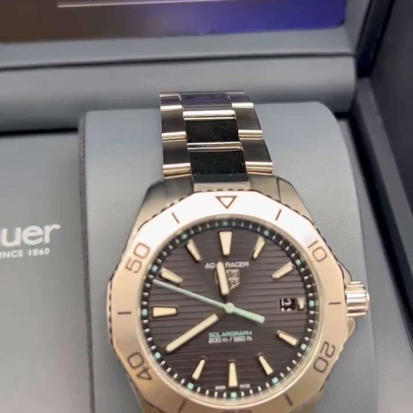 TAG Heuer Aquaracer WBP1114.BA0000 (2023) - Black dial 40 mm Steel case (4/8)
