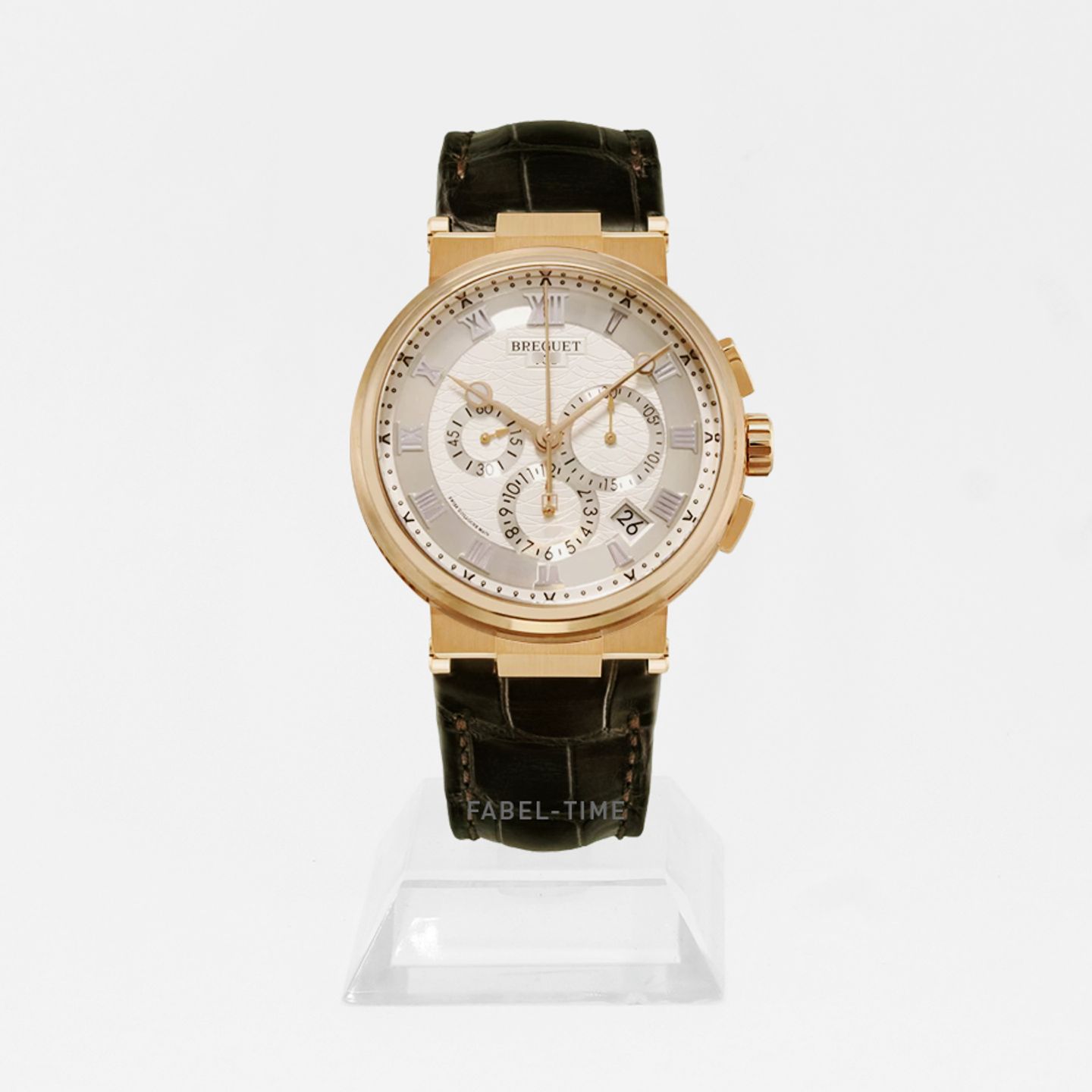 Breguet Marine 5527BR/12/9WV (2024) - Zilver wijzerplaat 42mm Roségoud (1/1)