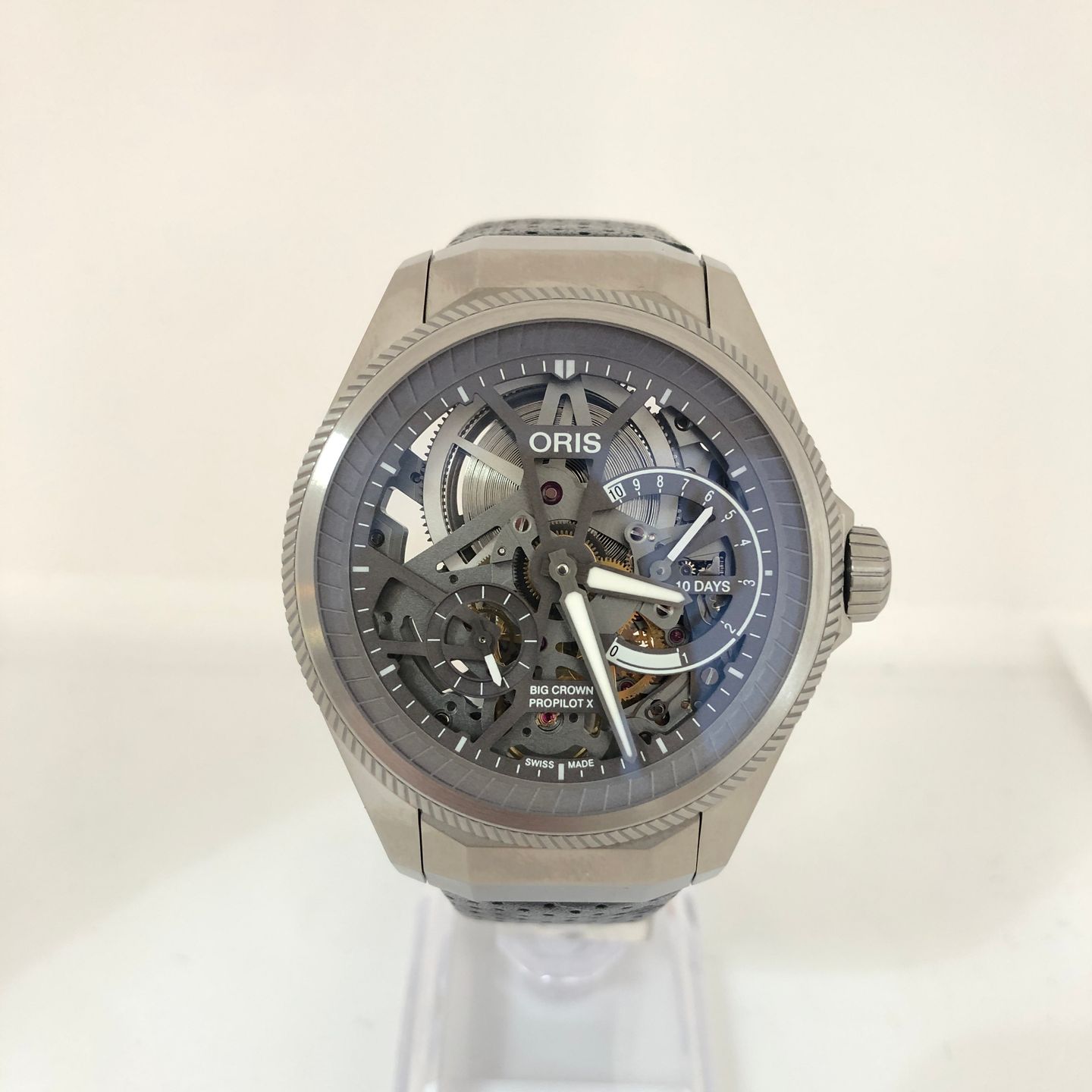 Oris Big Crown ProPilot 01 115 7759 7153-Set5 22 04TLC (2022) - Transparent dial 44 mm Titanium case (1/2)