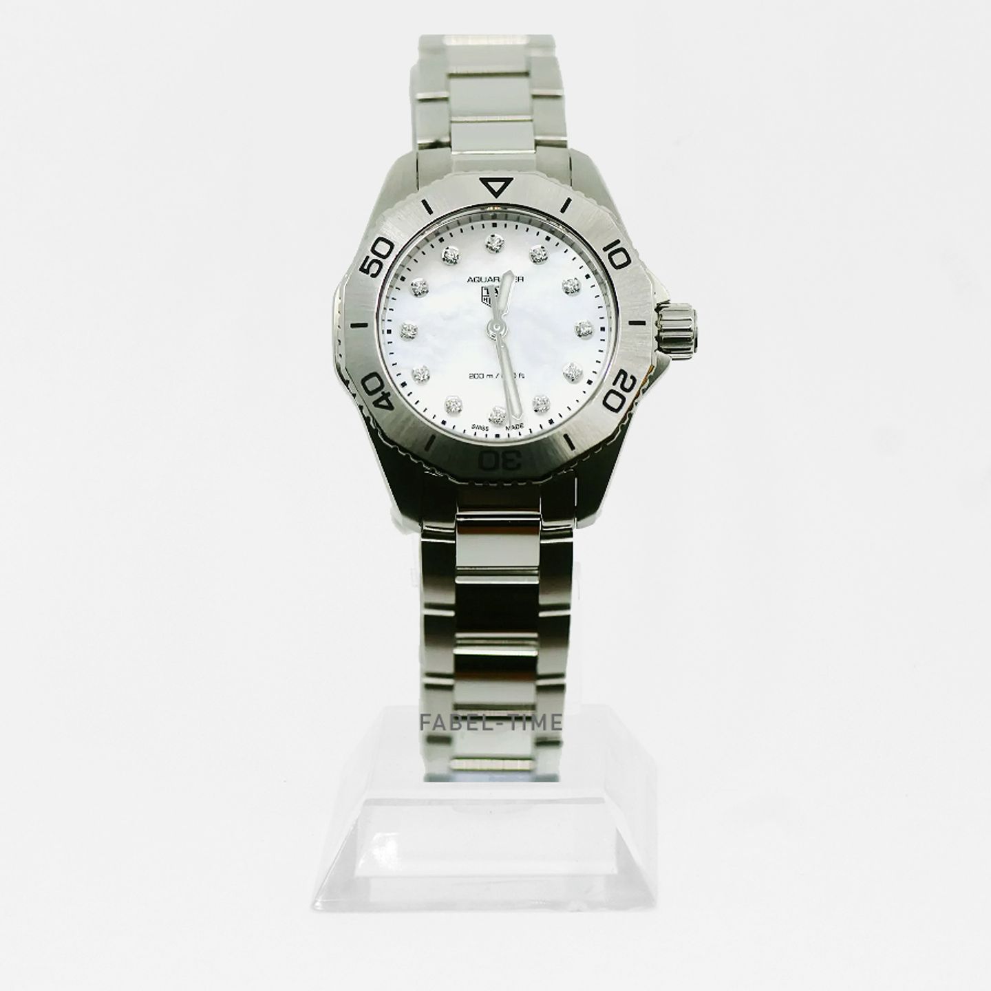 TAG Heuer Aquaracer Lady WBP1416.BA0622 (2024) - Wit wijzerplaat 30mm Staal (1/1)