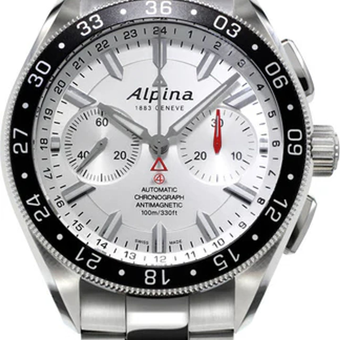 Alpina Alpiner AL-860S5AQ6B (2024) - White dial 44 mm Steel case (1/3)