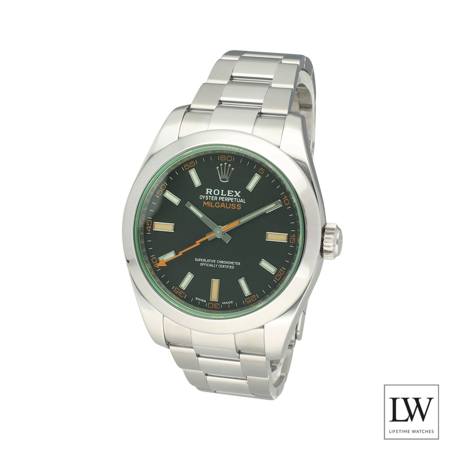 Rolex Milgauss 116400 (2022) - Black dial 40 mm Steel case (4/8)
