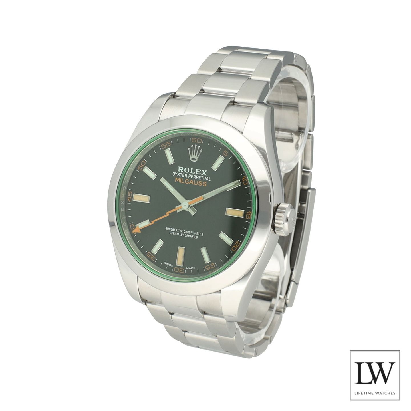 Rolex Milgauss 116400 (2022) - Black dial 40 mm Steel case (5/8)