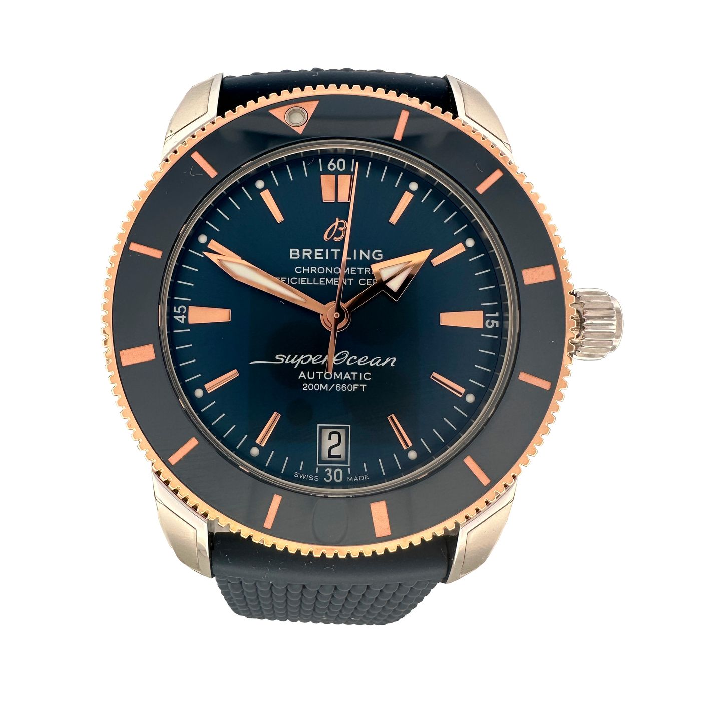 Breitling Superocean Heritage UB2010121B1S1 (2024) - Black dial 42 mm Gold/Steel case (2/6)