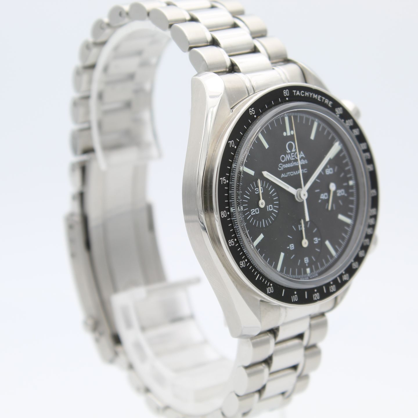 Omega Speedmaster Reduced 3539.50 (2010) - Zwart wijzerplaat 39mm Staal (2/8)