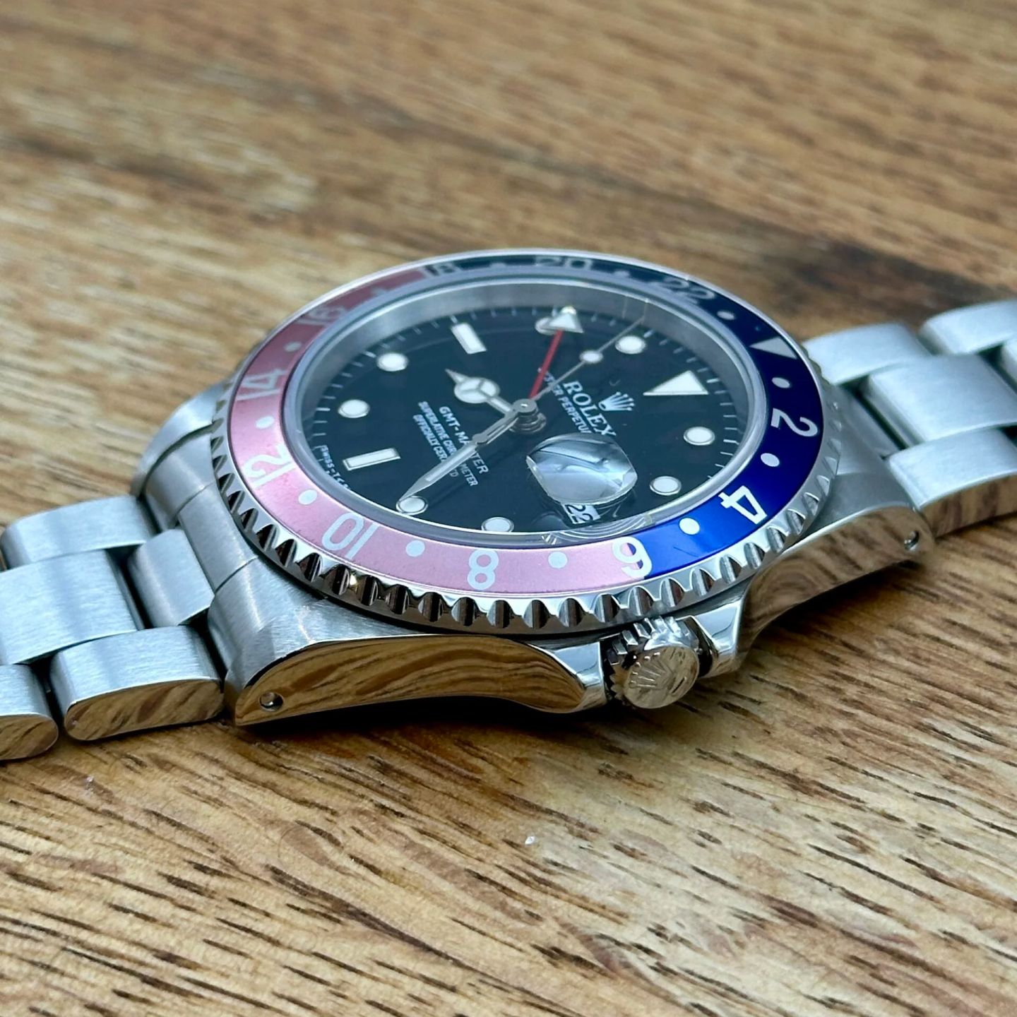 Rolex GMT-Master 16700 (1996) - Zwart wijzerplaat 40mm Staal (6/8)