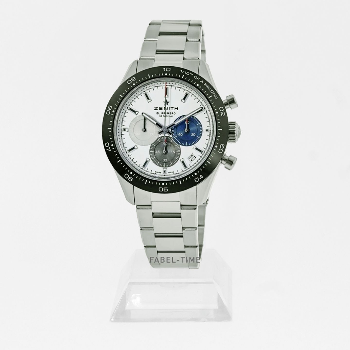 Zenith Chronomaster Sport 03.3100.3600/69.M3100 (2024) - Wit wijzerplaat 41mm Staal (1/1)