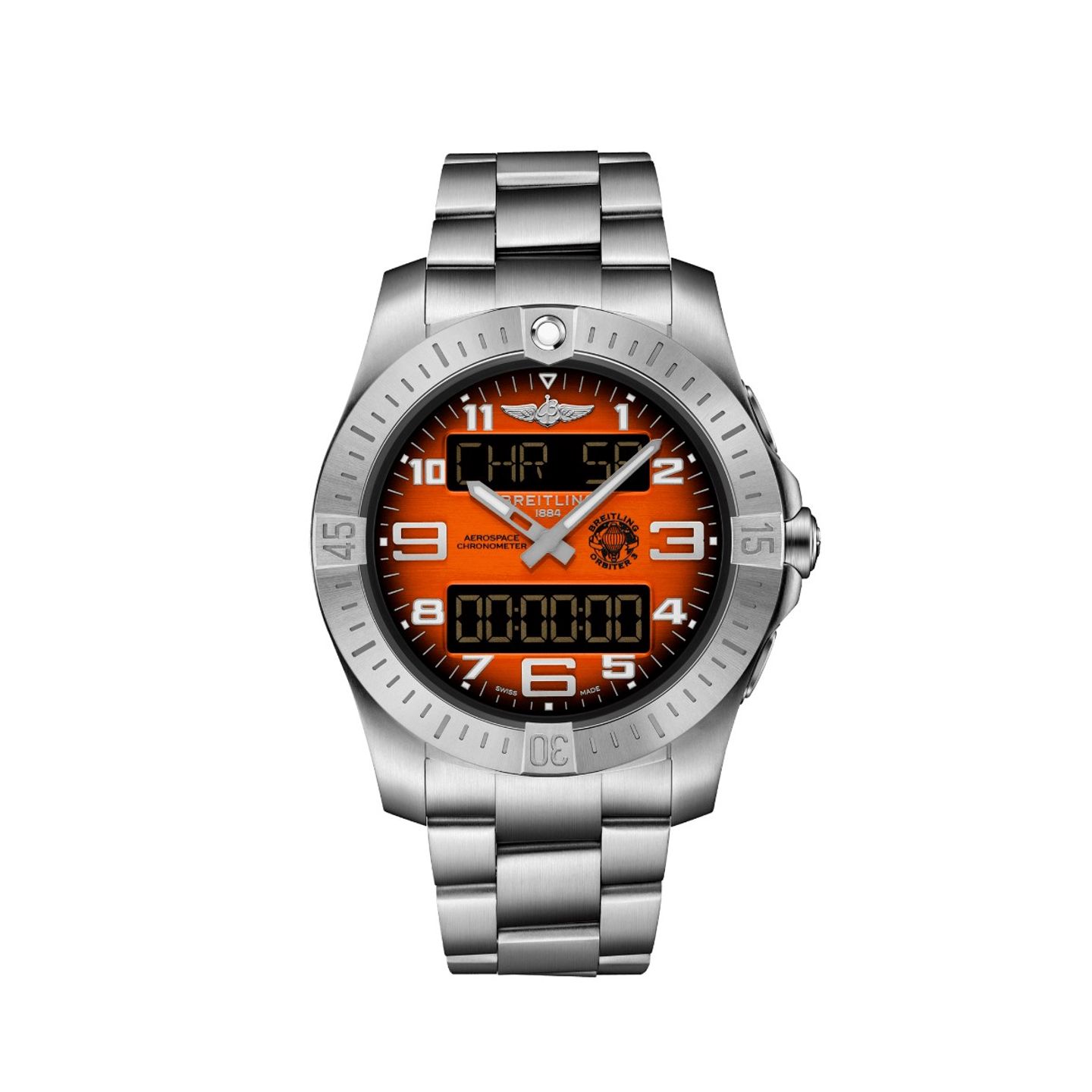 Breitling Aerospace EB70101A1O1E1 (2024) - Oranje wijzerplaat 43mm Titanium (1/1)