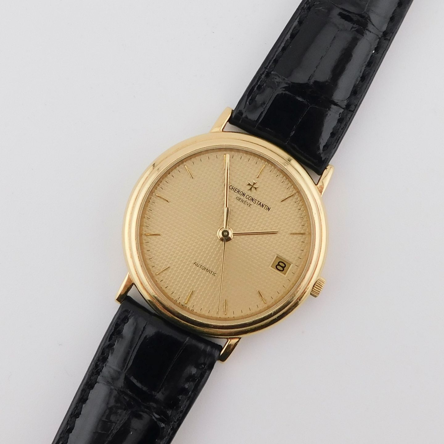 Vacheron Constantin Patrimony 47014 (1997) - Yellow dial 34 mm Yellow Gold case (1/4)