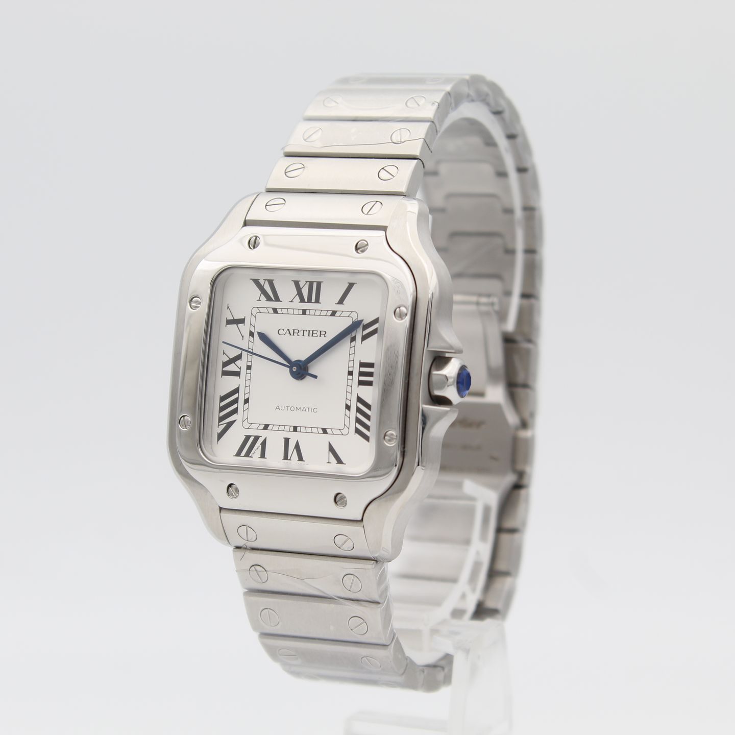 Cartier Santos WSSA0029 (2022) - Zilver wijzerplaat 35mm Staal (3/8)