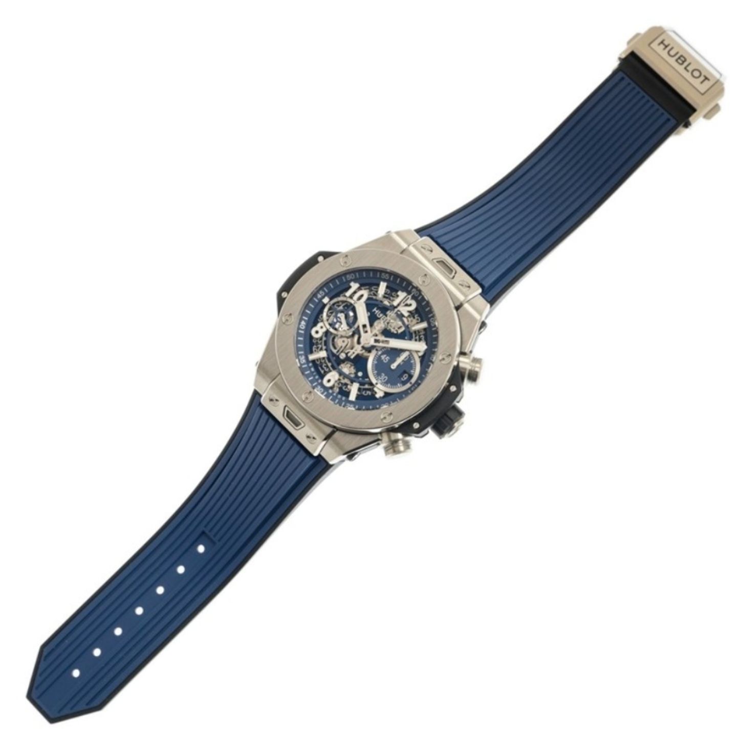 Hublot Big Bang Unico 421.NX.5170.RX (2023) - Blue dial 44 mm Titanium case (2/4)