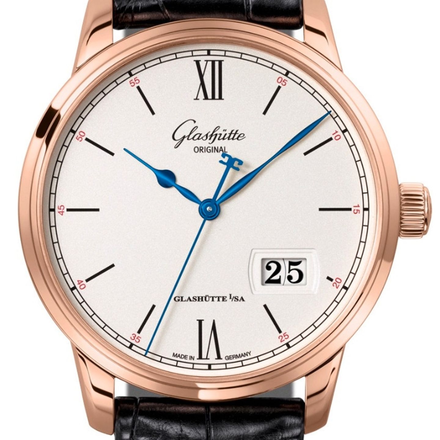 Glashütte Original Senator Excellence 1-36-03-02-05-30 (2023) - Zilver wijzerplaat 40mm Roodgoud (1/1)