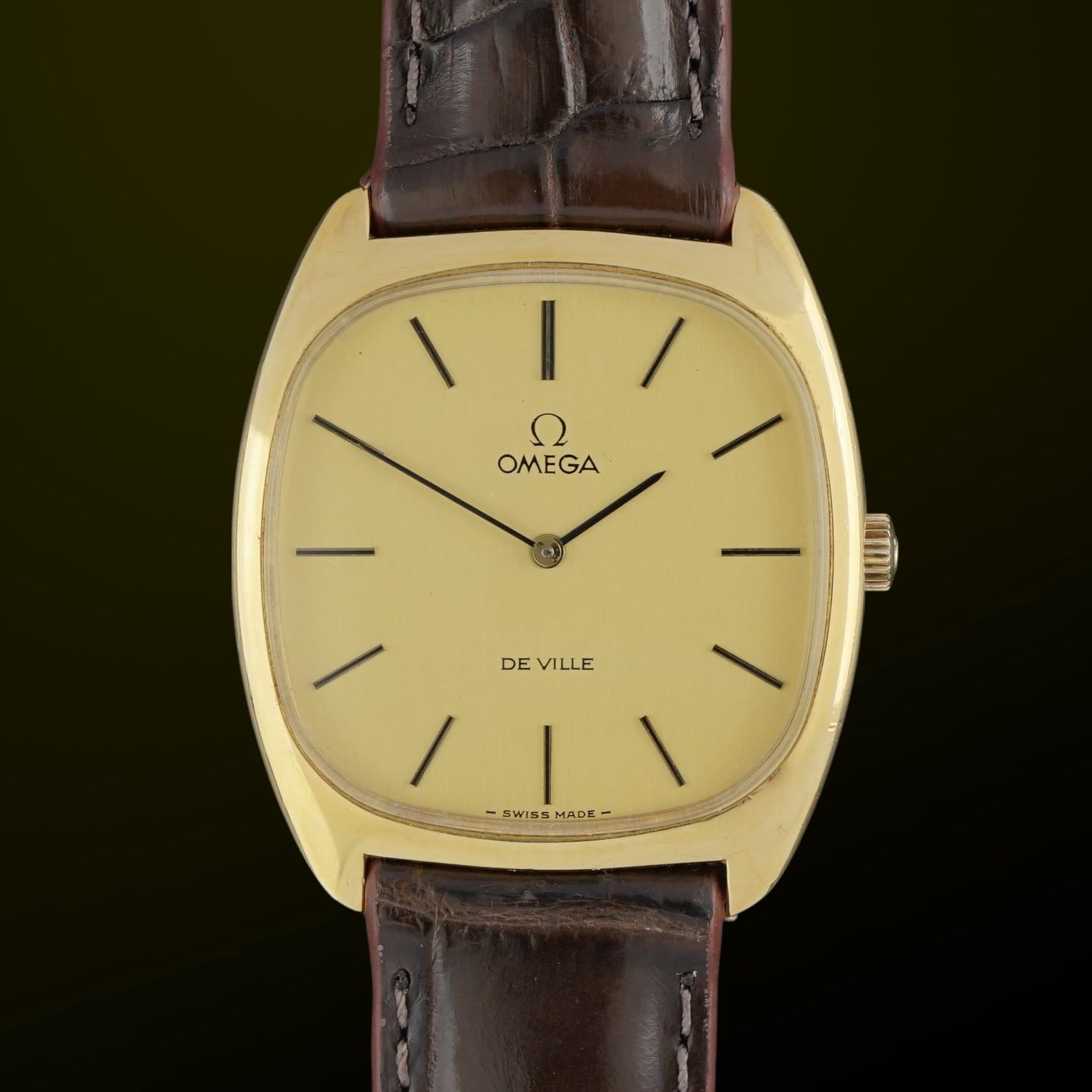 Omega De Ville 111.0139 (1975) - Gold dial 32 mm Gold/Steel case (1/8)