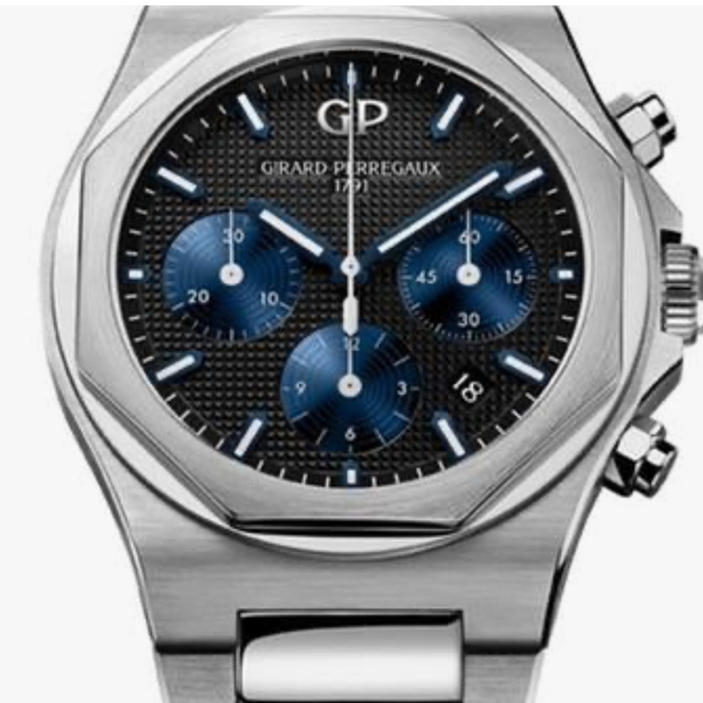 Girard-Perregaux Laureato 81020-11-631-11A (2024) - Zwart wijzerplaat 42mm Staal (1/1)