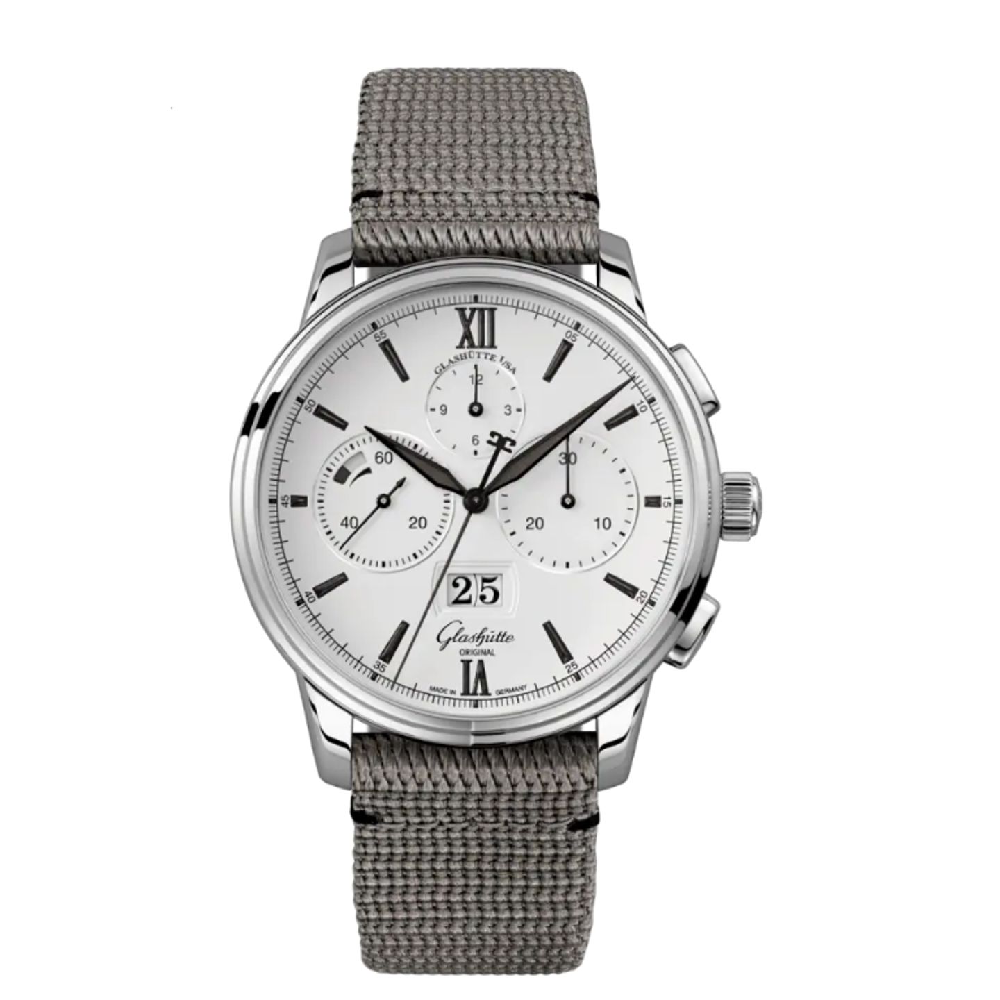 Glashütte Original Senator Chronograph Panorama Date 1-37-01-05-02-36 (2023) - White dial 42 mm Steel case (1/1)