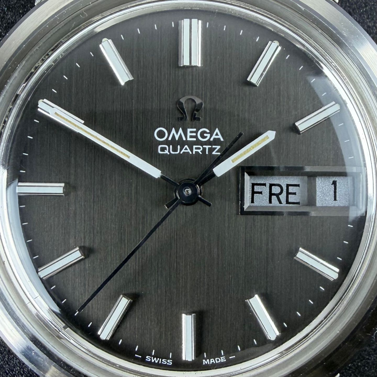 Omega Vintage 196.0058 (1973) - Grey dial 38 mm Steel case (8/8)