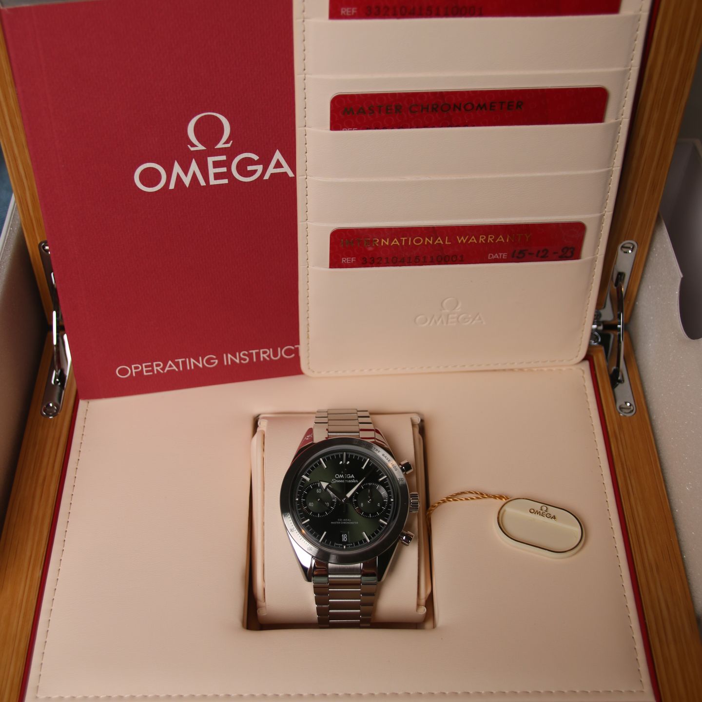 Omega Speedmaster '57 332.10.41.51.10.001 (2023) - Green dial 41 mm Steel case (7/8)