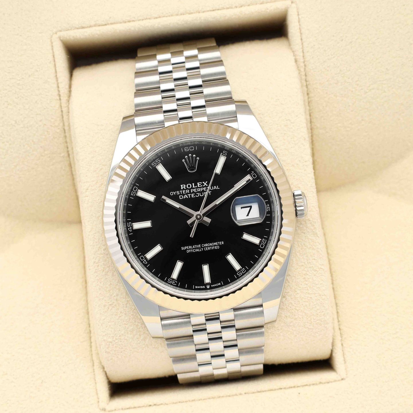 Rolex Datejust 41 126334 (2026) - Zwart wijzerplaat 41mm Staal (1/8)