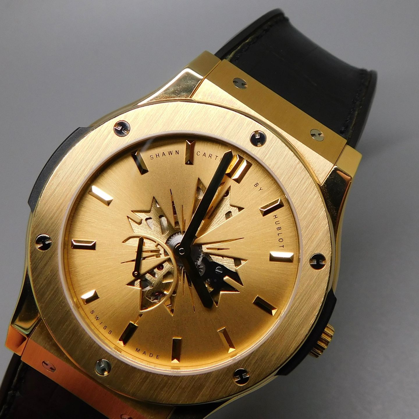 Hublot Classic Fusion 515.VX.4001.LR.SHC13 (2020) - Gold dial 45 mm Yellow Gold case (1/6)
