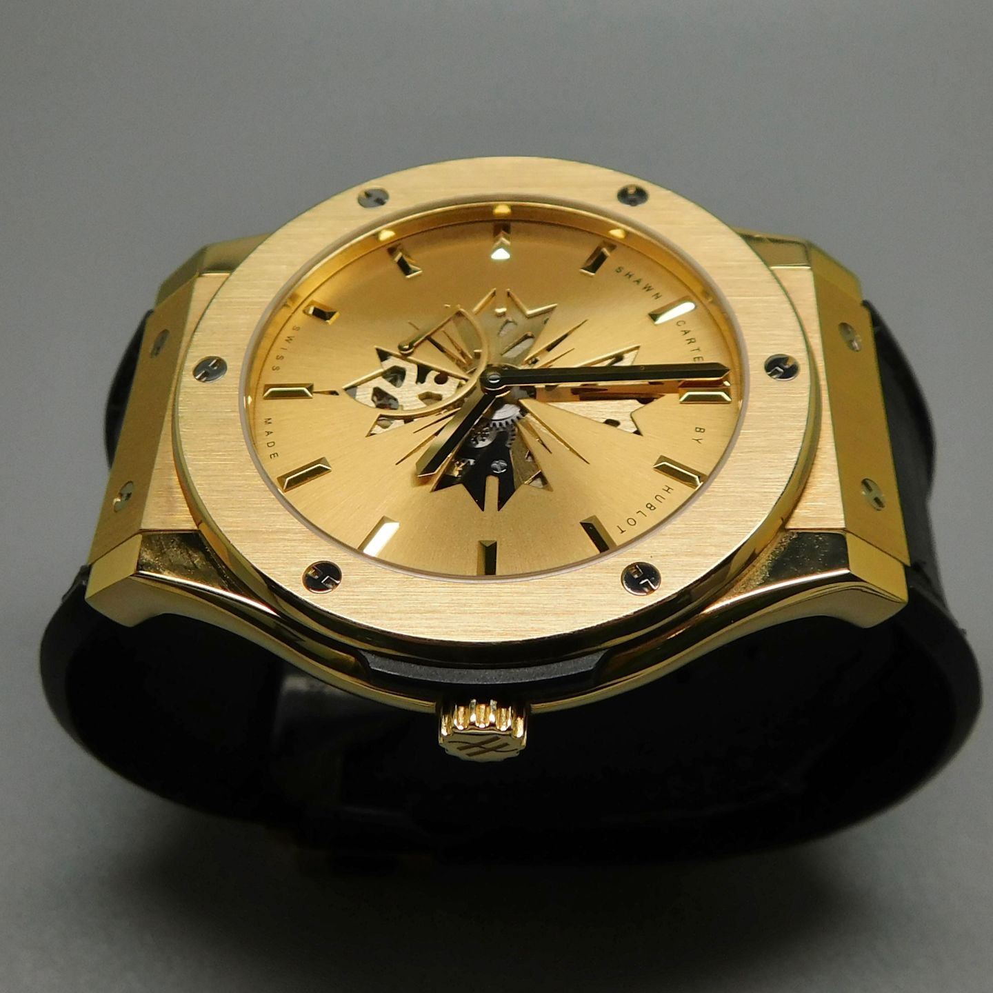 Hublot Classic Fusion 515.VX.4001.LR.SHC13 (2020) - Gold dial 45 mm Yellow Gold case (4/6)