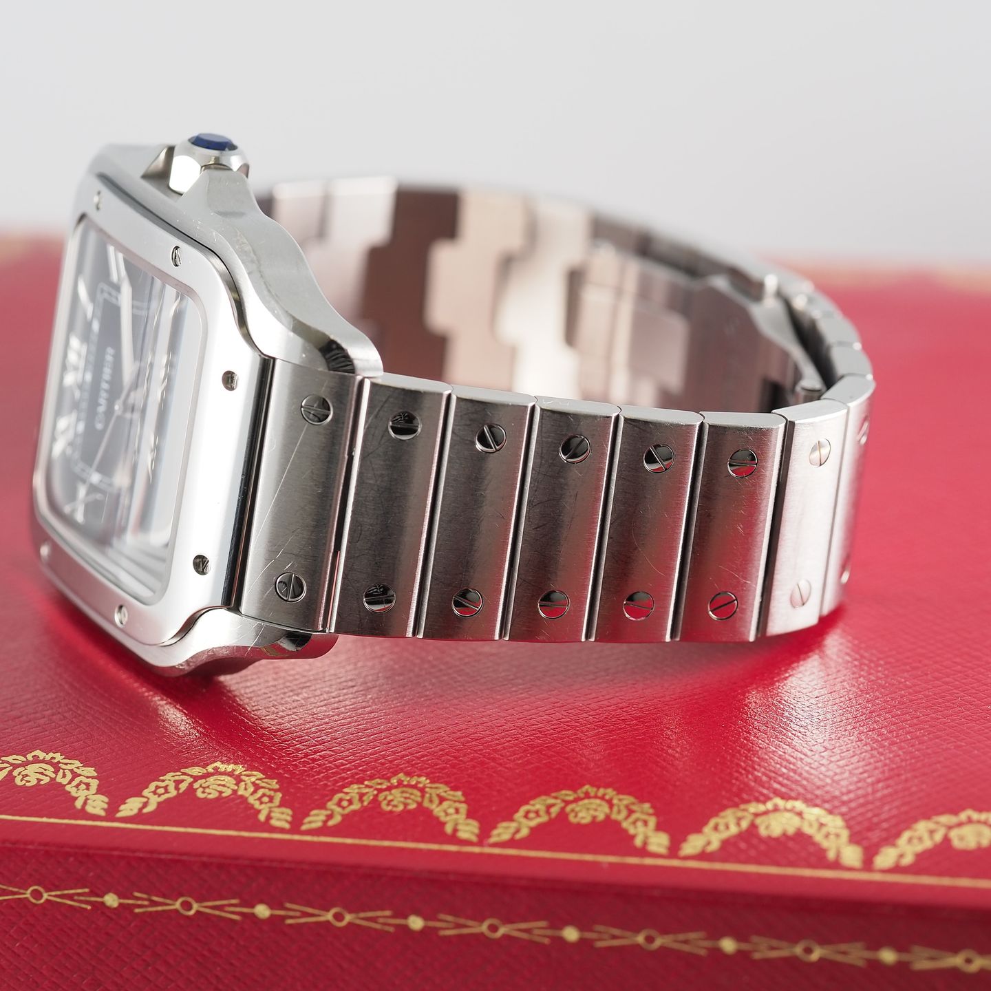 Cartier Santos WSSA0030 (2022) - Blue dial 40 mm Steel case (3/7)