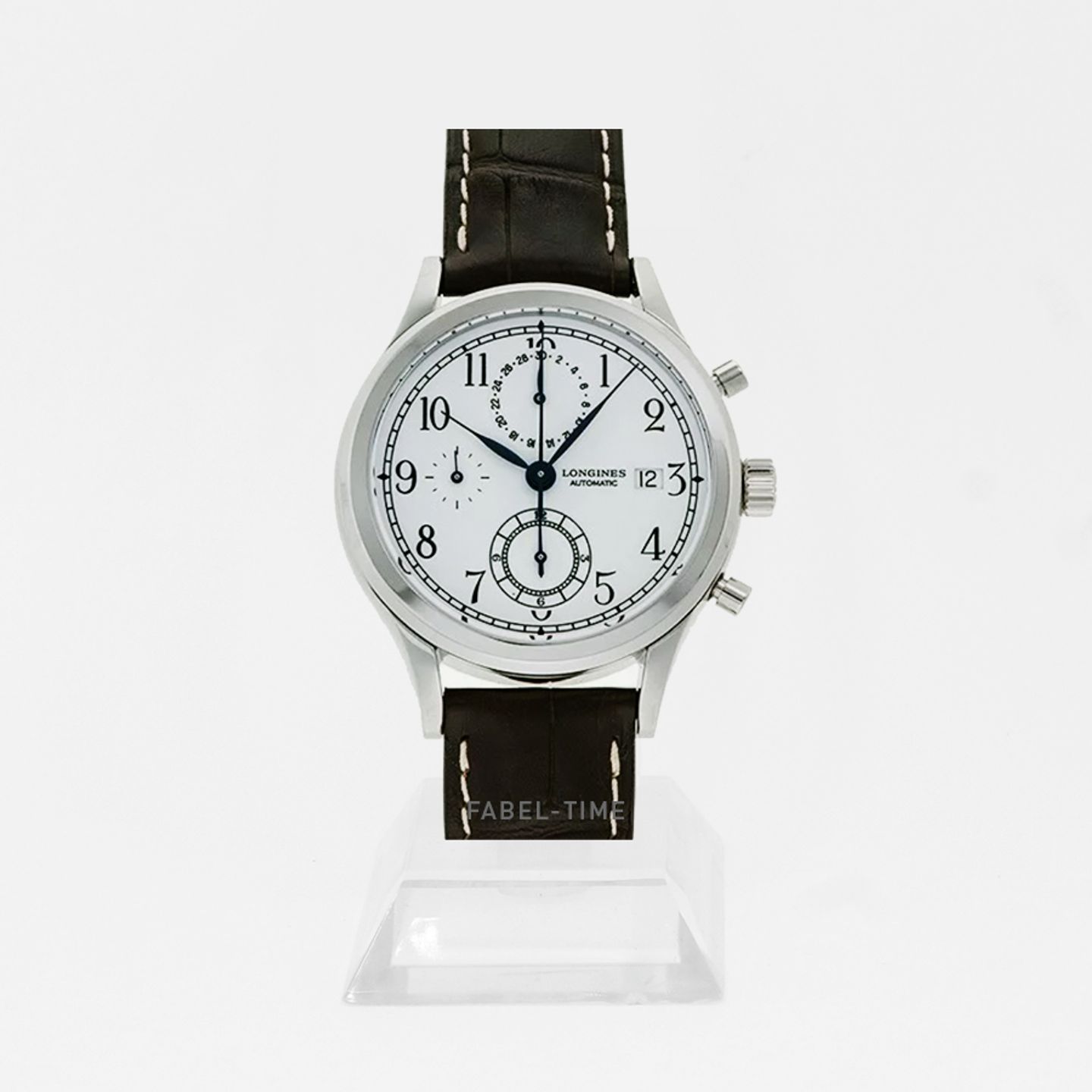 Longines Heritage L2.815.4.23.2 (2024) - Wit wijzerplaat 41mm Staal (1/1)