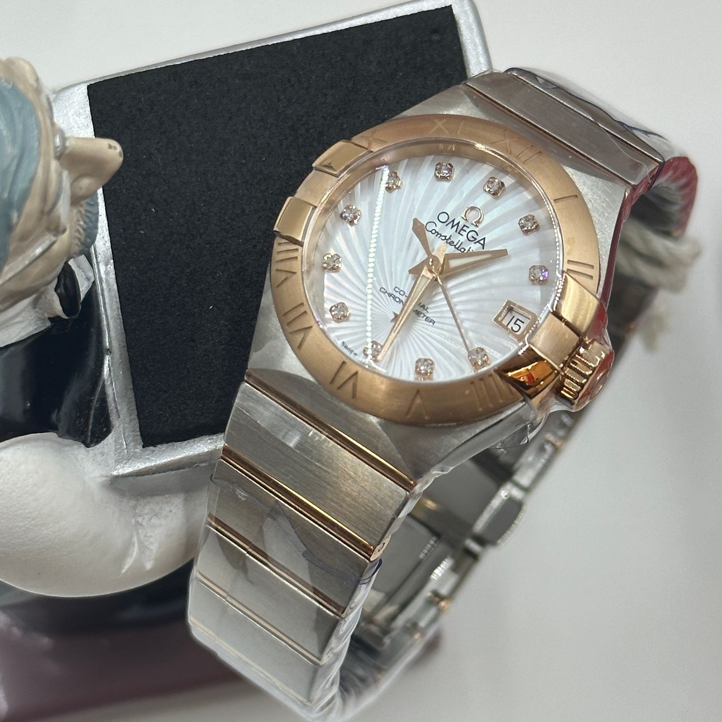 Omega Constellation Petite Seconde 127.20.27.20.55.002 (2023) - Parelmoer wijzerplaat 27mm Goud/Staal (8/8)