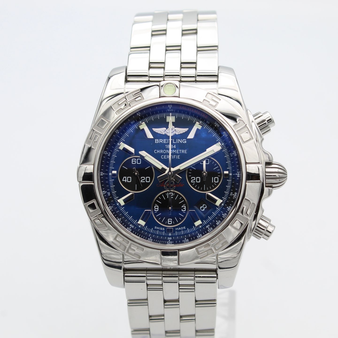 Panerai Luminor Base Logo PAM01086 (2021) - Zwart wijzerplaat 44mm Staal (1/8)