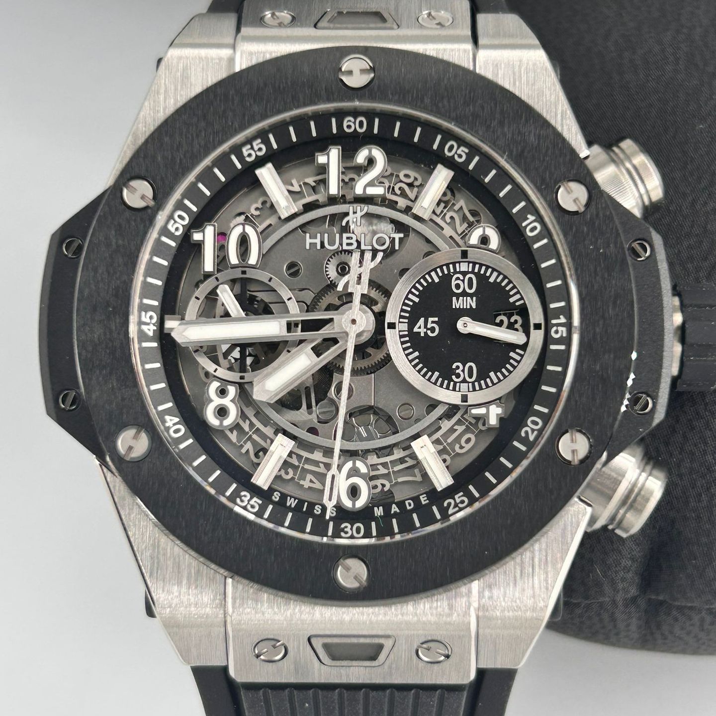 Hublot Big Bang Unico 421.NM.1170.RX (2023) - Transparent dial 44 mm Titanium case (1/8)