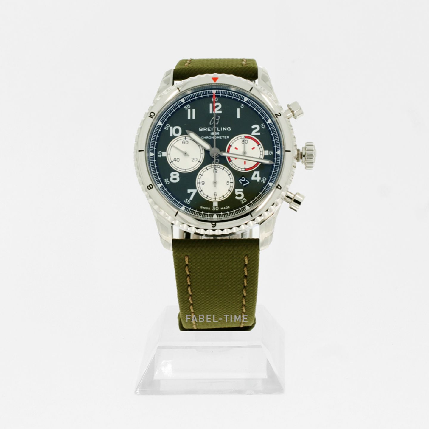 Breitling Aviator 8 AB01192A1L1X2 (2024) - Groen wijzerplaat 43mm Staal (1/1)