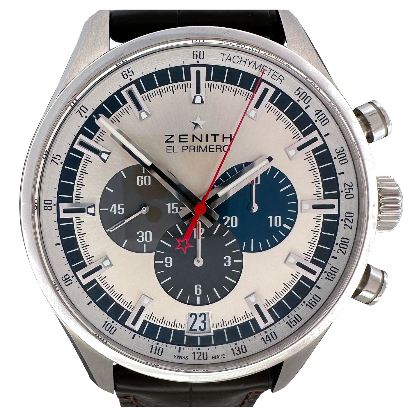 Zenith El Primero Chronomaster 03.2520.400/69.C713 (2021) - Silver dial 45 mm Steel case (1/8)