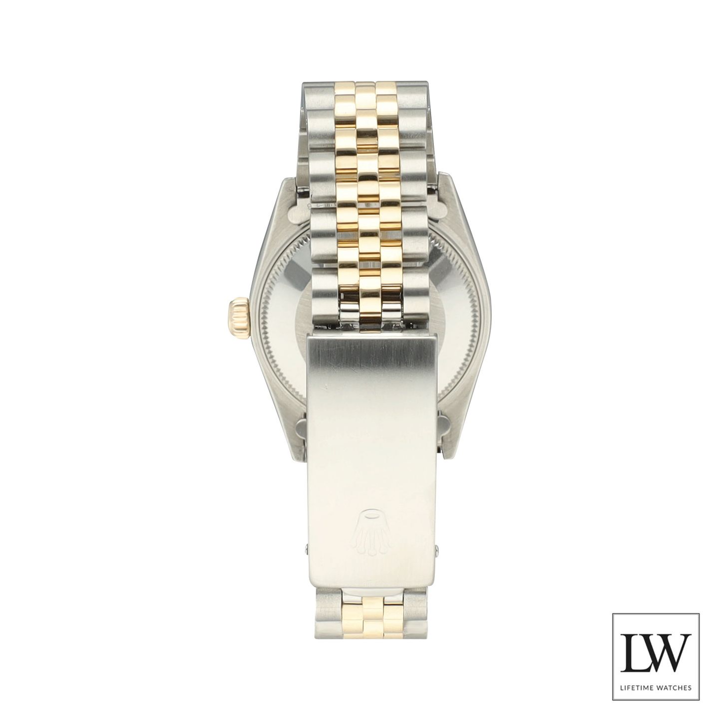 Rolex Datejust 31 68273 (1997) - Blue dial 31 mm Gold/Steel case (7/8)