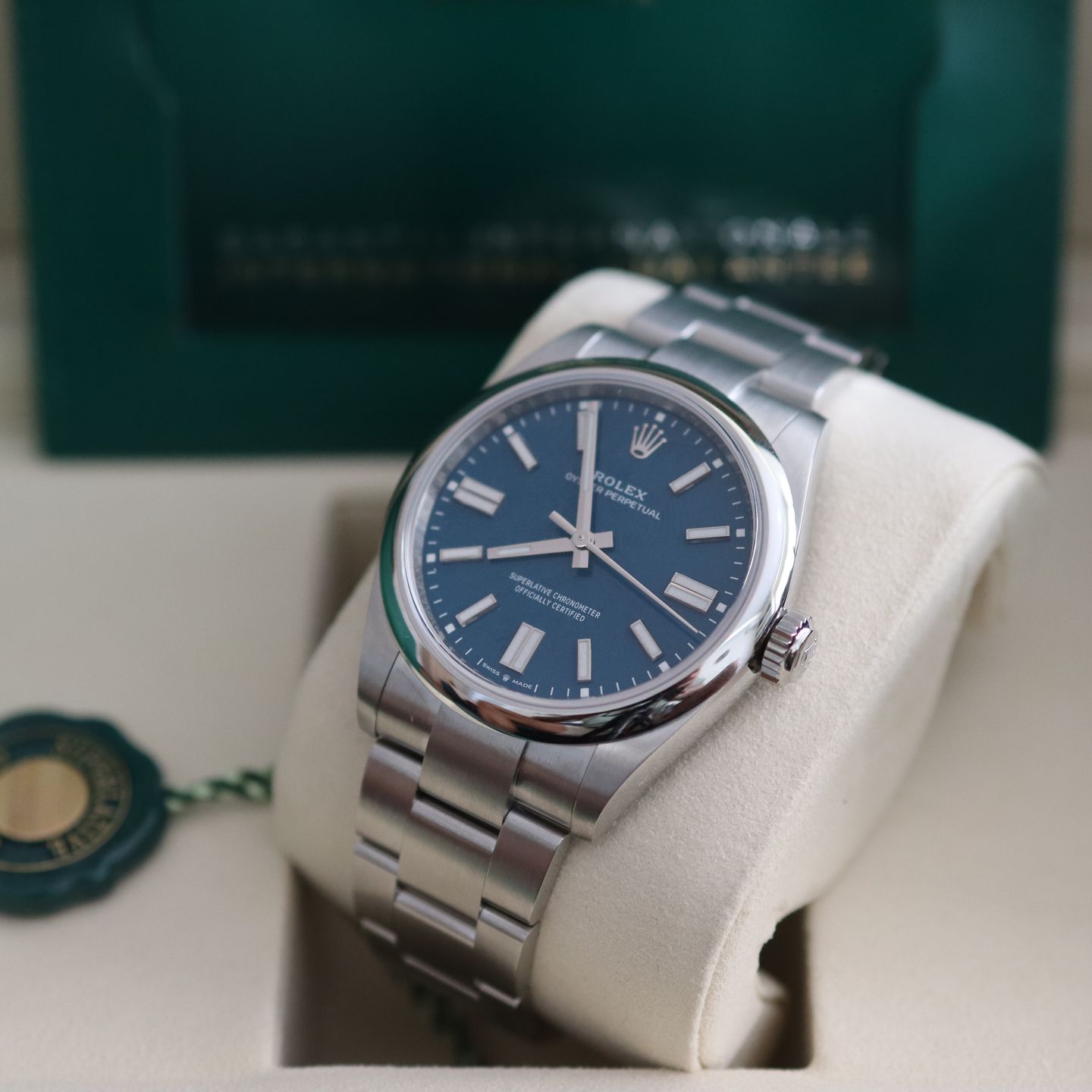 Rolex Oyster Perpetual 41 134300 (2025) - Blue dial 41 mm Steel case (5/8)