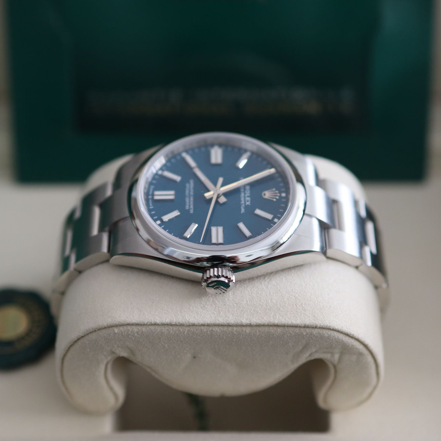 Rolex Oyster Perpetual 41 134300 (2025) - Blue dial 41 mm Steel case (4/8)