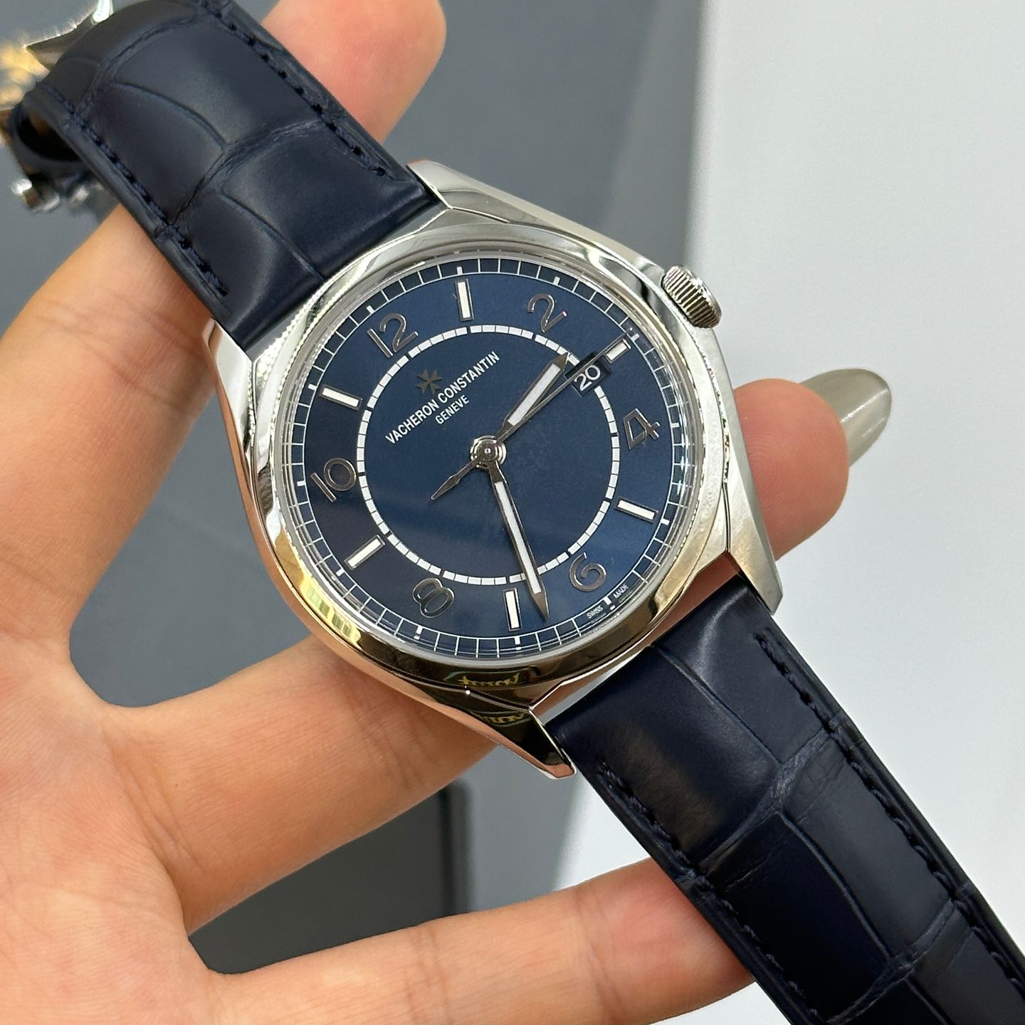 Vacheron Constantin Fiftysix 4600E/000A-B487 (2022) - Blue dial 40 mm Steel case (7/8)