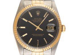 Rolex Datejust 36 16233 (1992) - Black dial 36 mm Gold/Steel case