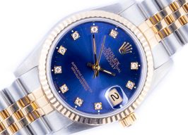 Rolex Datejust 31 68273 (1987) - Blauw wijzerplaat 31mm Goud/Staal