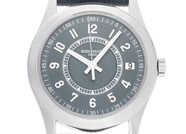 Patek Philippe Calatrava 6007A-001 (2020) - Blauw wijzerplaat 40mm Staal