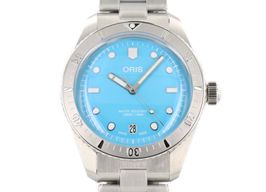 Oris Divers Sixty Five 01 733 7771 4055-07 8 19 18 (Unknown (random serial)) - Turquoise dial 38 mm Steel case