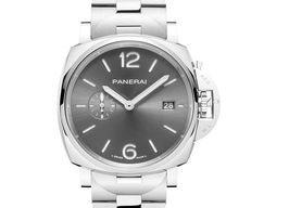 Panerai Luminor Due PAM01387 (2025) - Grijs wijzerplaat 42mm Staal