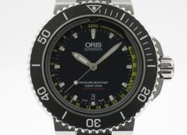 Oris Aquis Depth Gauge 01 733 7675 4154-Set (2014) - Black dial 46 mm Steel case
