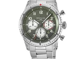 Breitling Aviator 8 AB01192A1L1A1 (2023) - Groen wijzerplaat 43mm Staal