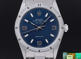 Rolex Air-King 14010 (1998) - Blue dial 34 mm Steel case