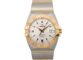 Omega Constellation Double Eagle 1203.30.00 (2007) - Zilver wijzerplaat 38mm Goud/Staal