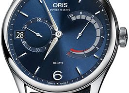 Oris Artelier Calibre 111 01 111 7700 4065-Set 1 23 87FC (2022) - Blue dial 43 mm Steel case