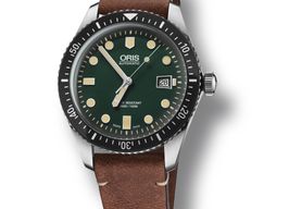Oris Divers Sixty Five 01 733 7720 4057-07 5 21 45 (2022) - Green dial 42 mm Steel case