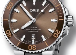 Oris Aquis Date 01 733 7730 4152-07 8 24 05PEB (2022) - Brown dial 44 mm Steel case