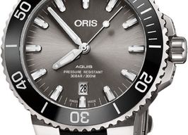 Oris Aquis Titanium Date 01 733 7730 7153 07 8 24 15PEB (2022) - Grey dial 43 mm Titanium case