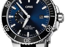 Oris Aquis Small Second 01 743 7733 4135-07 4 24 64EB (2022) - Blue dial 45 mm Steel case