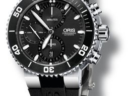 Oris Aquis Chronograph 01 774 7655 4154-07 4 26 34EB (2022) - Black dial 46 mm Steel case